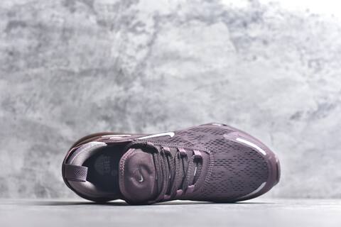 Nike Air Max 270 Premium IO9883-500 Plum Metallic Silver Dark Brown Running Shoe (BS-59819)