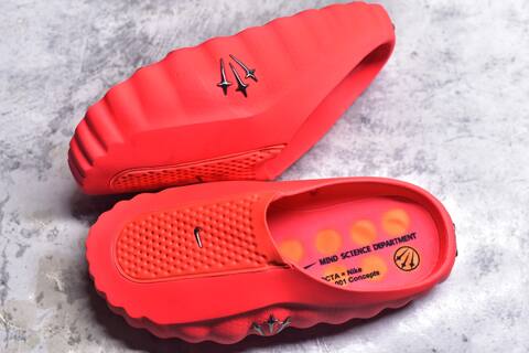 Nike NOCTA x Nike Mind 001 Concepts Slides Bright Red Orange Black (BS-59700)