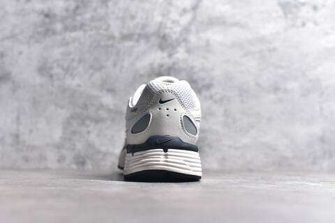 Nike P-6000 White Silver Navy Light Blue Running Shoe (BS-59688)