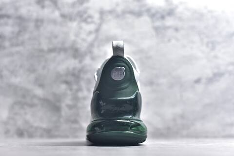 Nike Air Max 270 Premium IO9884-109 White Dark Green Silver Running Shoe (BS-59820)