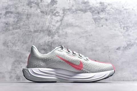 Nike REACTX PEGASUS Plus Grey Bright Pink White Black Running Shoe (BS-59551)