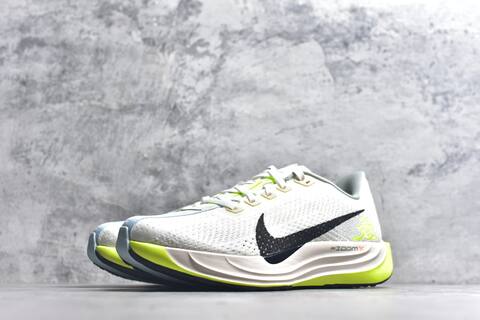 Nike REACTX PEGASUS Plus White Black Volt Light Blue Cream Running Shoe (BS-59550)