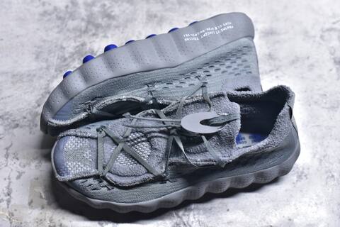 Nike Mind 002 Flyknit Fragment Design IQ8504 001 Cool Grey Royal Blue Sneaker (BS-59807)