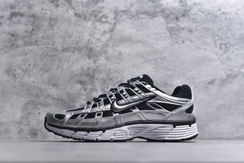 Nike P-6000 Black Silver White Running Shoe (BS-59659)