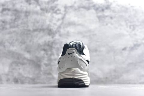 Nike P-6000 White Black Grey Running Shoe (BS-59646)