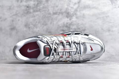 Nike P-6000 White Silver Red Black Gold Running Shoe (BS-59689)