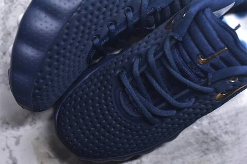 Nike Mind 002 Flyknit Navy Blue Metallic Gold White Sneaker (BS-59800)