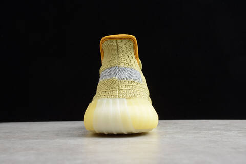 Yeezy 350 V2 FX9034 Light Yellow Orange Grey Sneaker (BS-87524)