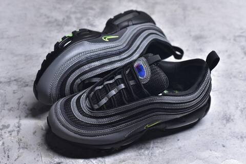 Nike Air Max 97 Black Silver Purple Neon Green Sneaker (BS-59631)