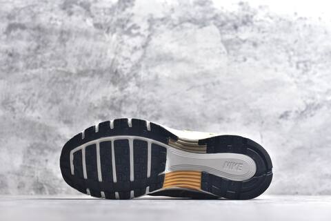 Nike P-6000 White Metallic Gold Black Beige Running Shoe (BS-59652)