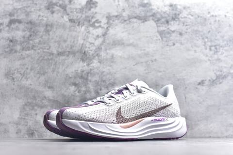 Nike REACTX PEGASUS Plus White Purple Gold Rose Gold Running Shoe (BS-59558)