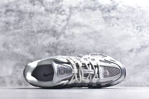 Nike P-6000 White Silver Mauve Running Shoe (BS-59648)