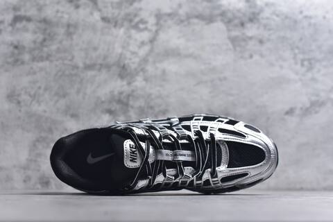 Nike P-6000 Black Silver White Running Shoe (BS-59659)