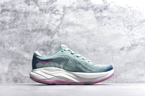 HOKA Rincon 4 Mint Blue Pink White Navy Running Shoe Running Sneakers (BS-59412)