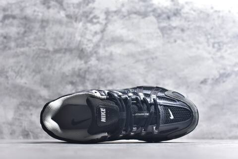 Nike P-6000 Black Dark Grey Silver Running Shoe (BS-59650)