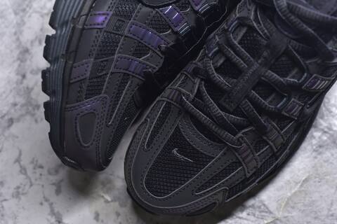 Nike P-6000 Black Iridescent Purple Volt Running Shoe (BS-59669)