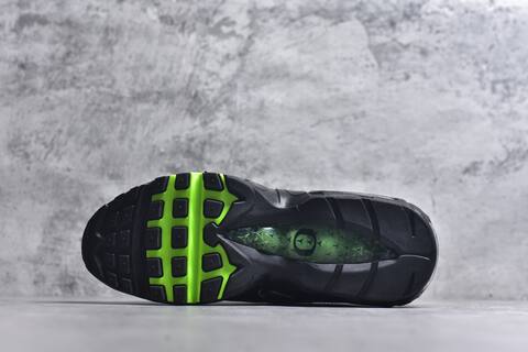 Nike Air Max 97 Black Neon Green Iridescent Sneaker (BS-59633)