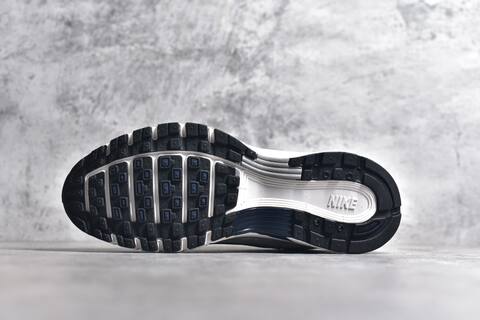 Nike P-6000 White Silver Navy Light Blue Running Shoe (BS-59688)