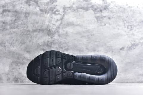 Nike Air Max 270 Premium Black Metallic Silver Running Shoe (BS-59822)