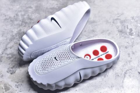 Nike Mind 001 White Red Black Slides (BS-59831)