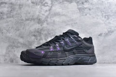 Nike P-6000 Black Iridescent Purple Volt Running Shoe (BS-59669)