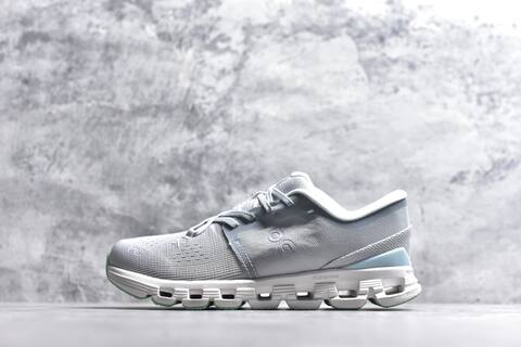 On Cloud X4 Grey White Mint Running Shoe Running Sneakers (BS-59772)
