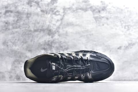 Nike P-6000 Black Olive Silver Brown Running Shoe (BS-59658)