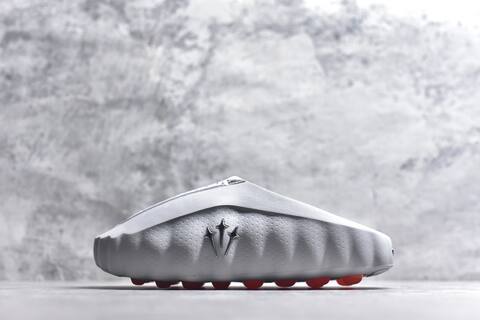 Nike NOCTA x Nike Mind 001 Concepts Light Grey Orange Silver Slides (BS-59696)