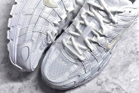 Nike P-6000 White Light Grey Cream Running Shoe (BS-59690)