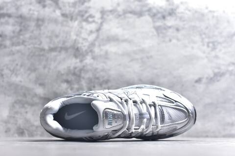 Nike P-6000 Silver White Light Blue Black Running Shoe (BS-59654)
