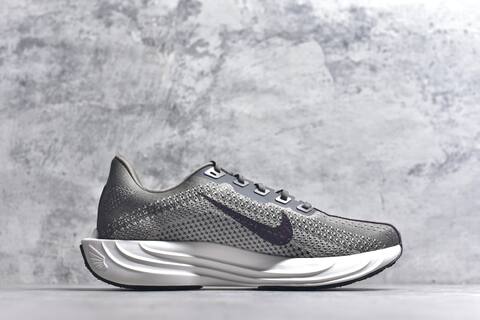 Nike REACTX PEGASUS Plus Grey Dark Purple White Black Running Shoe (BS-59555)