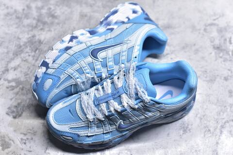 Nike P-6000 Light Blue White Dark Blue Running Shoe (BS-59657)