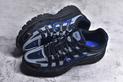 Nike P-6000 Navy Blue Grey Black Royal Blue Running Shoe (BS-59676)