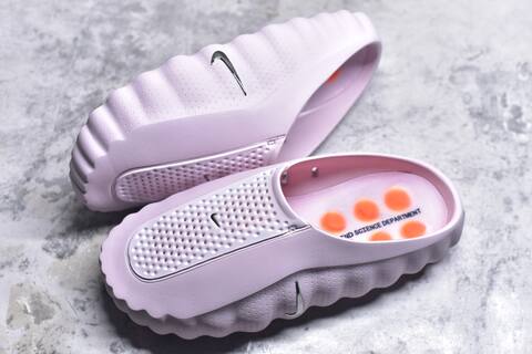 Nike Mind Science Department Slide Light Pink White Bright Orange Slides (BS-59829)