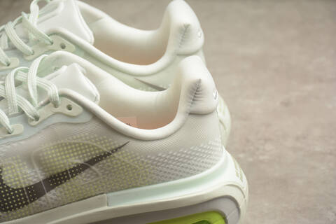 Nike Vomero Premium White Beige Orange Neon Green Running Shoe (BS-59712)