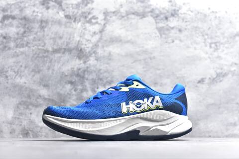 HOKA Rincon 4 Blue White Neon Yellow Black Running Shoe Running Sneakers (BS-59415)