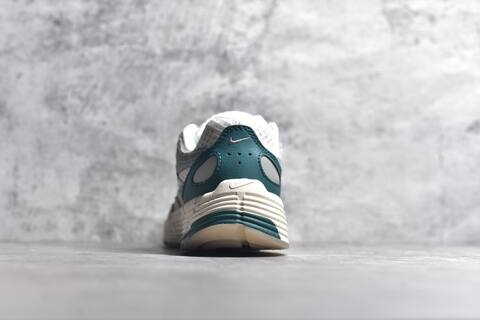 Nike P-6000 White Grey Dark Green Cream Running Shoe (BS-59687)