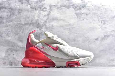 Nike Air Max 270 Premium IO9884-110 Sail White Hot Pink Running Shoe (BS-59816)
