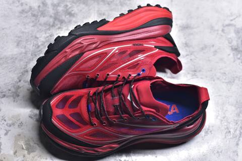 HOKA ONE ONE M Stinson One7 Red Blue Black Silver Running Shoe Running Sneakers (BS-59792)