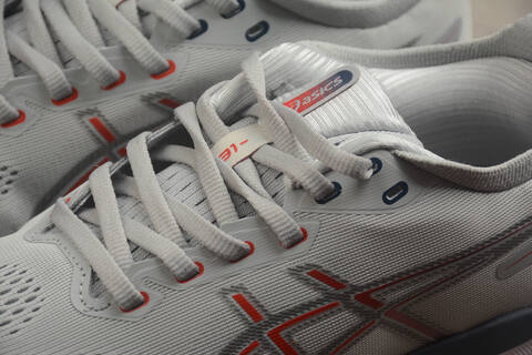 ASICS GEL-KAYANO 31 PLATINUM Piedmont Grey Fiery Red White US 7 EUR 40 UK 6 Running Shoe Running Sneakers - Men's (BS-59567)