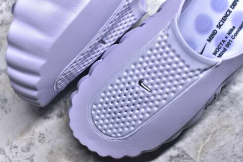Nike NOCTA x Nike Mind 001 Concepts Light Purple Silver Slides (BS-59695)