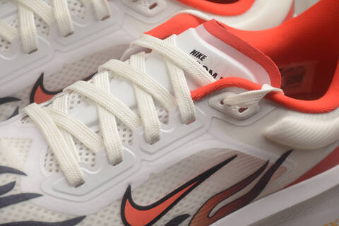 Nike Zoom Fly 6 White Bright Orange Black 260 JP EU 41 Running Shoe - Men's (BS-59843)