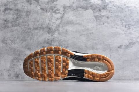 Nike P-6000 Black Gold White Gum Brown Running Shoe (BS-59661)