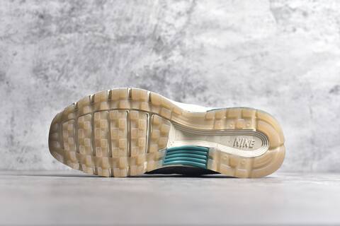 Nike P-6000 White Grey Dark Green Cream Running Shoe (BS-59687)