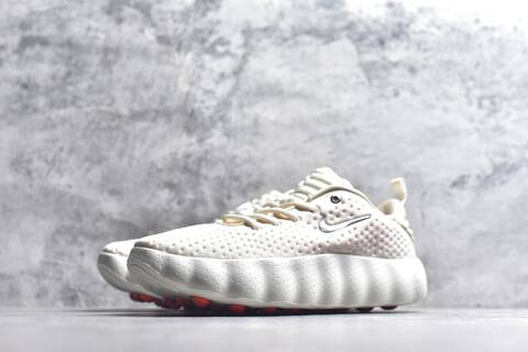Nike Mind 002 Flyknit Off White Bright Orange Silver Sneaker (BS-59802)