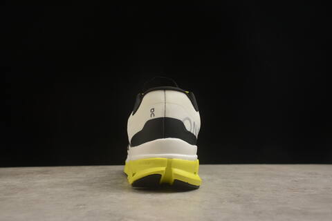 On Running Cloudflow 5 White Black Neon Yellow Running Shoe Running Sneakers BS-59850