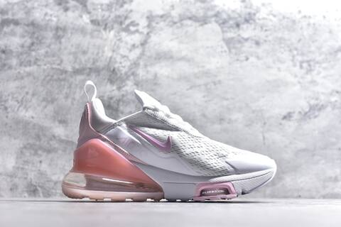 Nike Air Max 270 Premium IO9884-111 White Light Pink Metallic Purple Running Shoe (BS-59817)