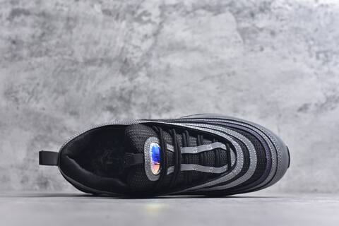 Nike Air Max 97 Black Silver Purple Neon Green Sneaker (BS-59631)