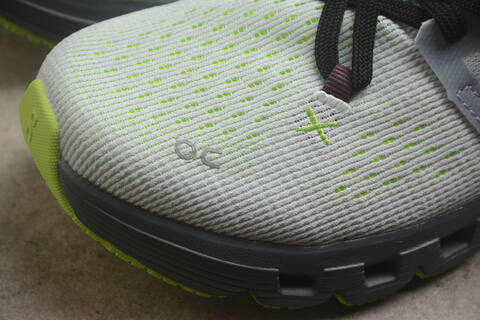 On Running Cloud X 4 3ME30040818 Glacier Grey Black Neon Green US 7 EU 40 UK 6 5 JP 25 Running Shoe Running Sneakers - Men's (BS-59775)