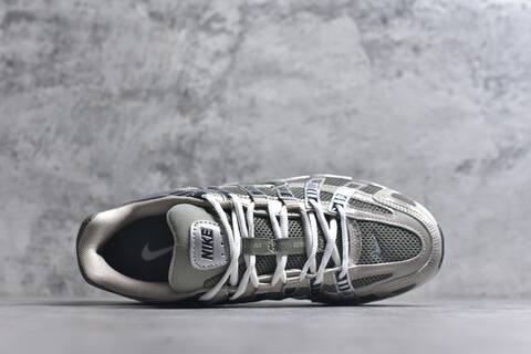 Nike P-6000 Olive Green Beige Silver White Running Shoe (BS-59664)